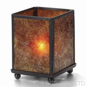 Mica Candle Holder, Comes in Square Shape, Ideal for Commercial or Residential Use